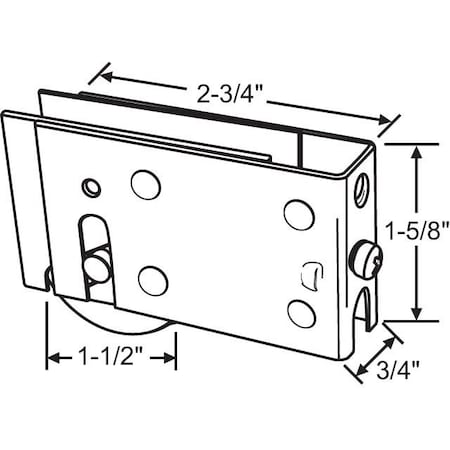 Strybuc Patio Door Roller Assembly 9-377